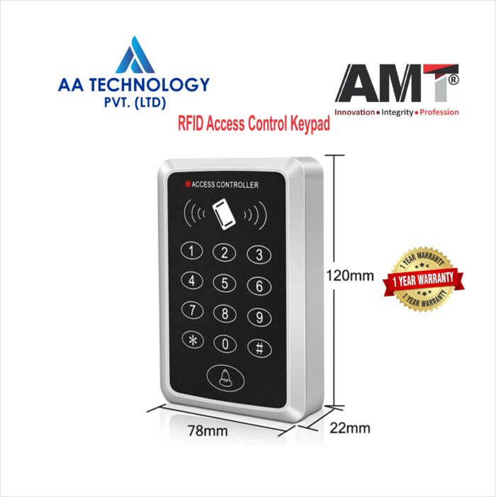 125KHz RFID Access Control Keypad EM Card Reader Door Access Control ...